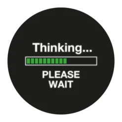 Geek Aufkleber Thinking