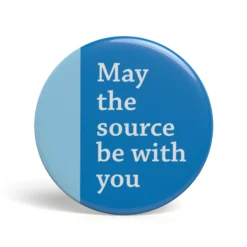 Geek Button May The Source Be With You