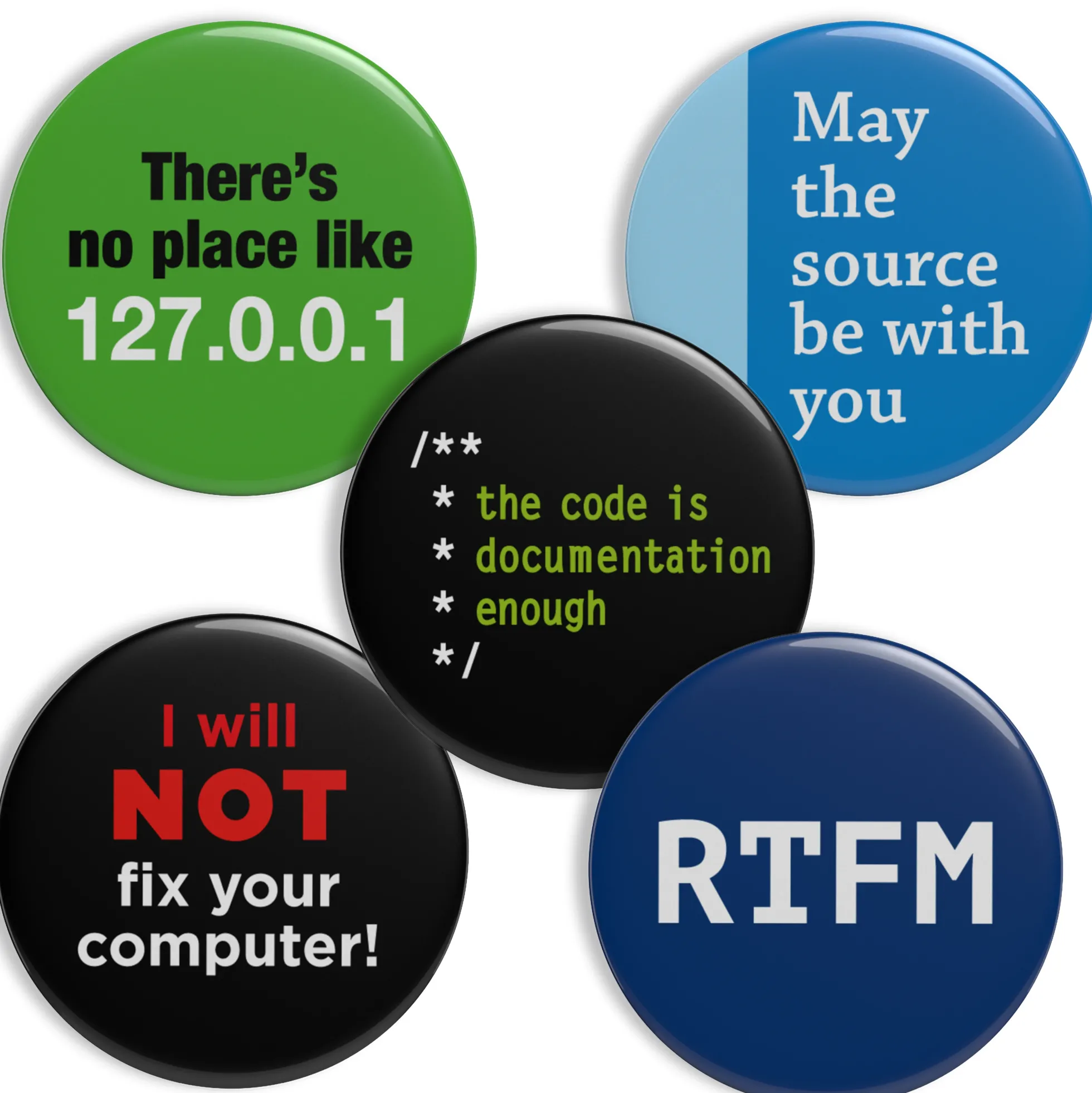 Geek Buttons Thema IT