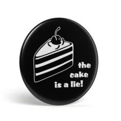 Geek Button The Cake Is A Lie