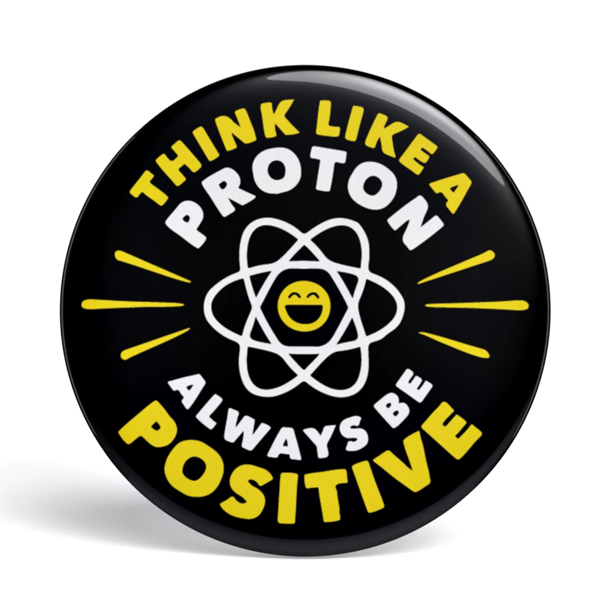 Geek Button Think Like a Proton