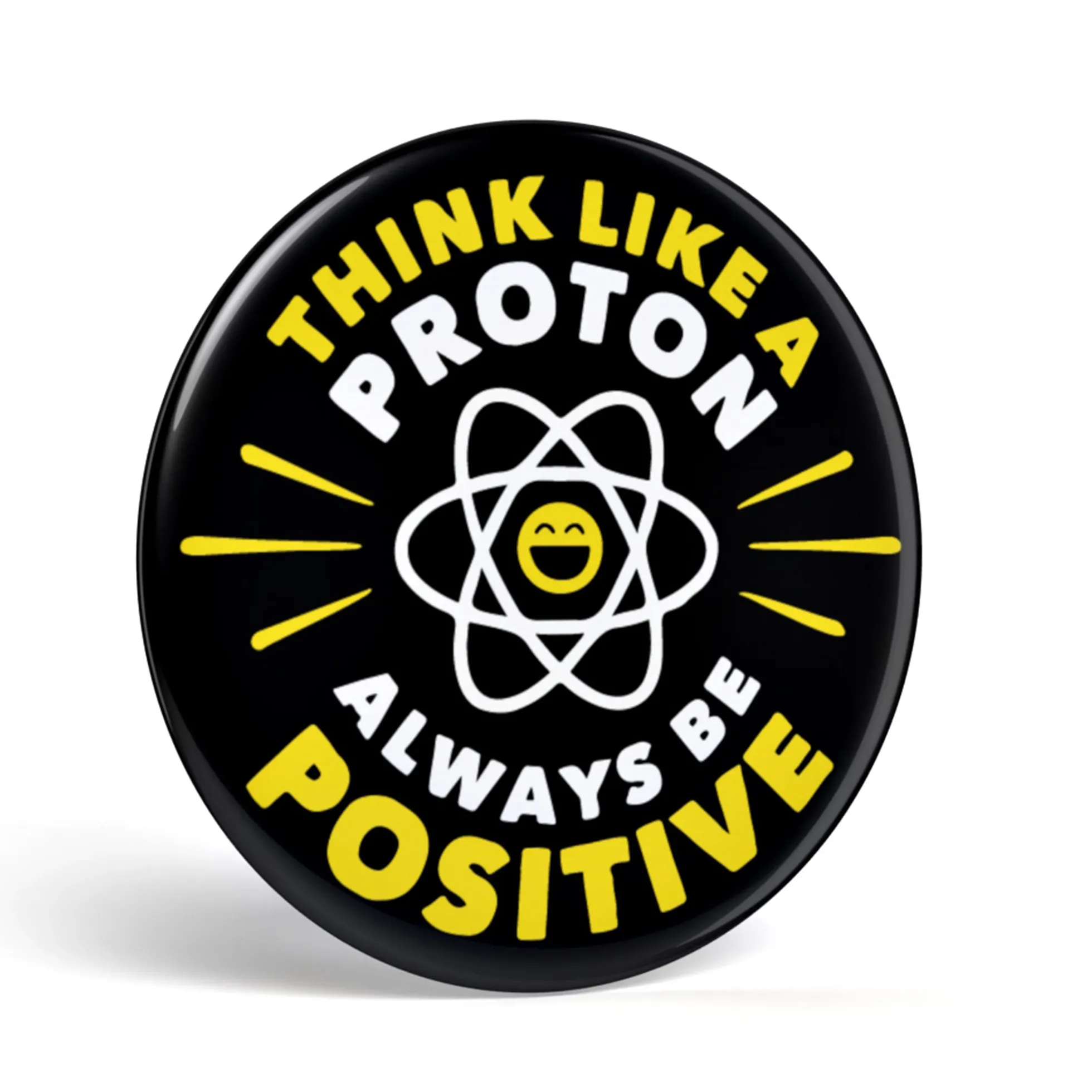 Geek Button Think Like a Proton