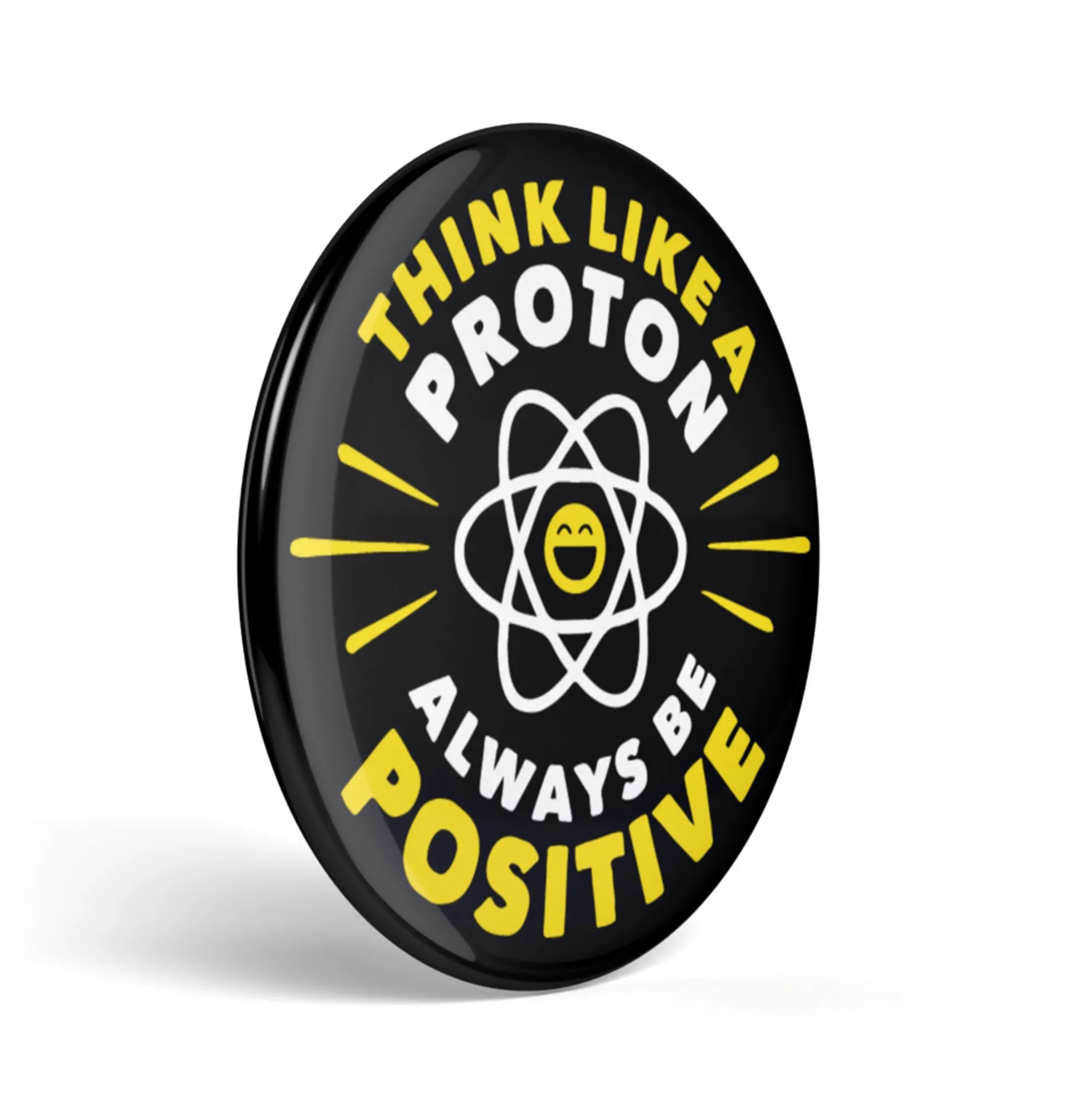 Geek Button Think Like a Proton