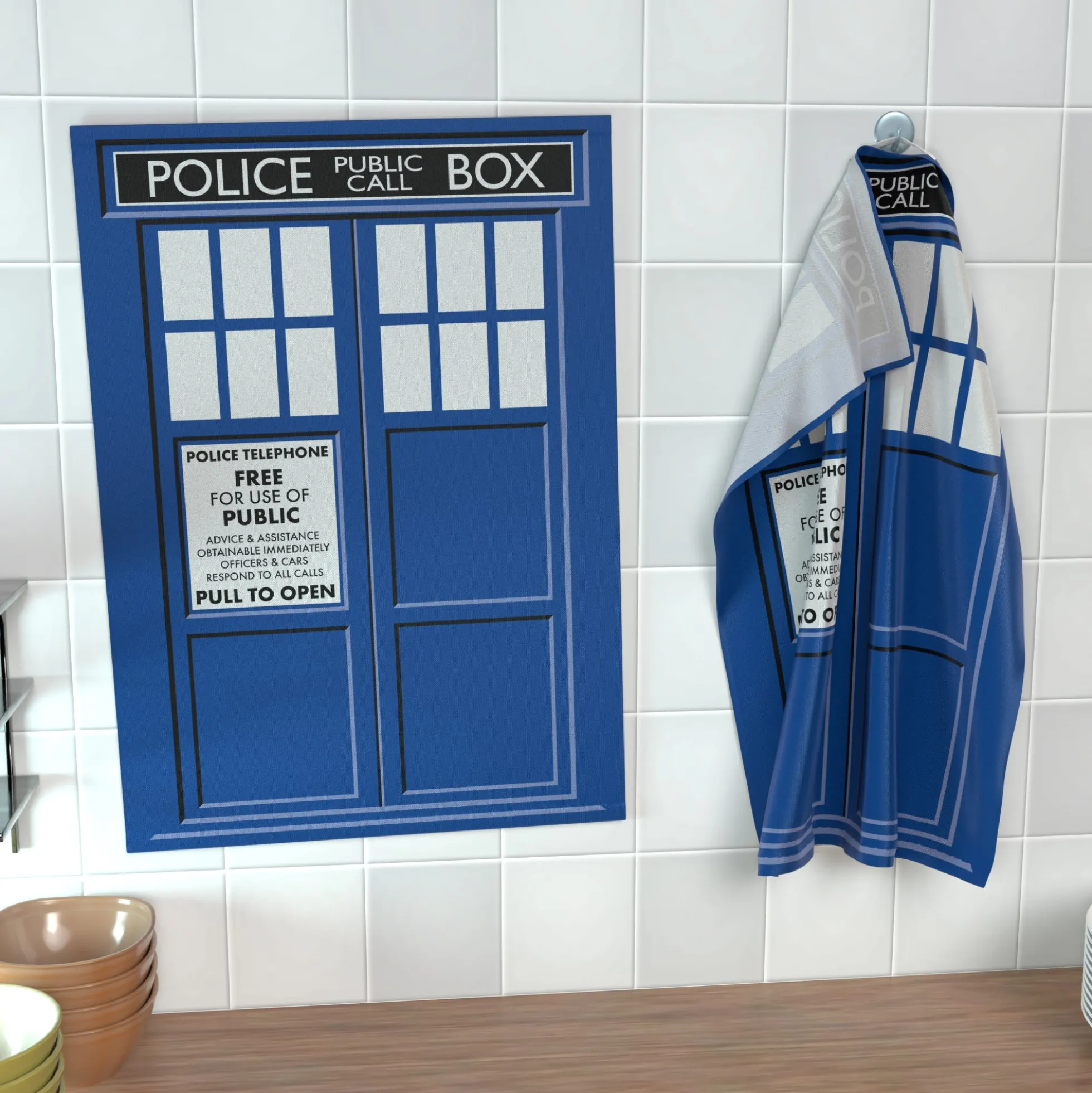 Geschirrhandtuch Police Call Box