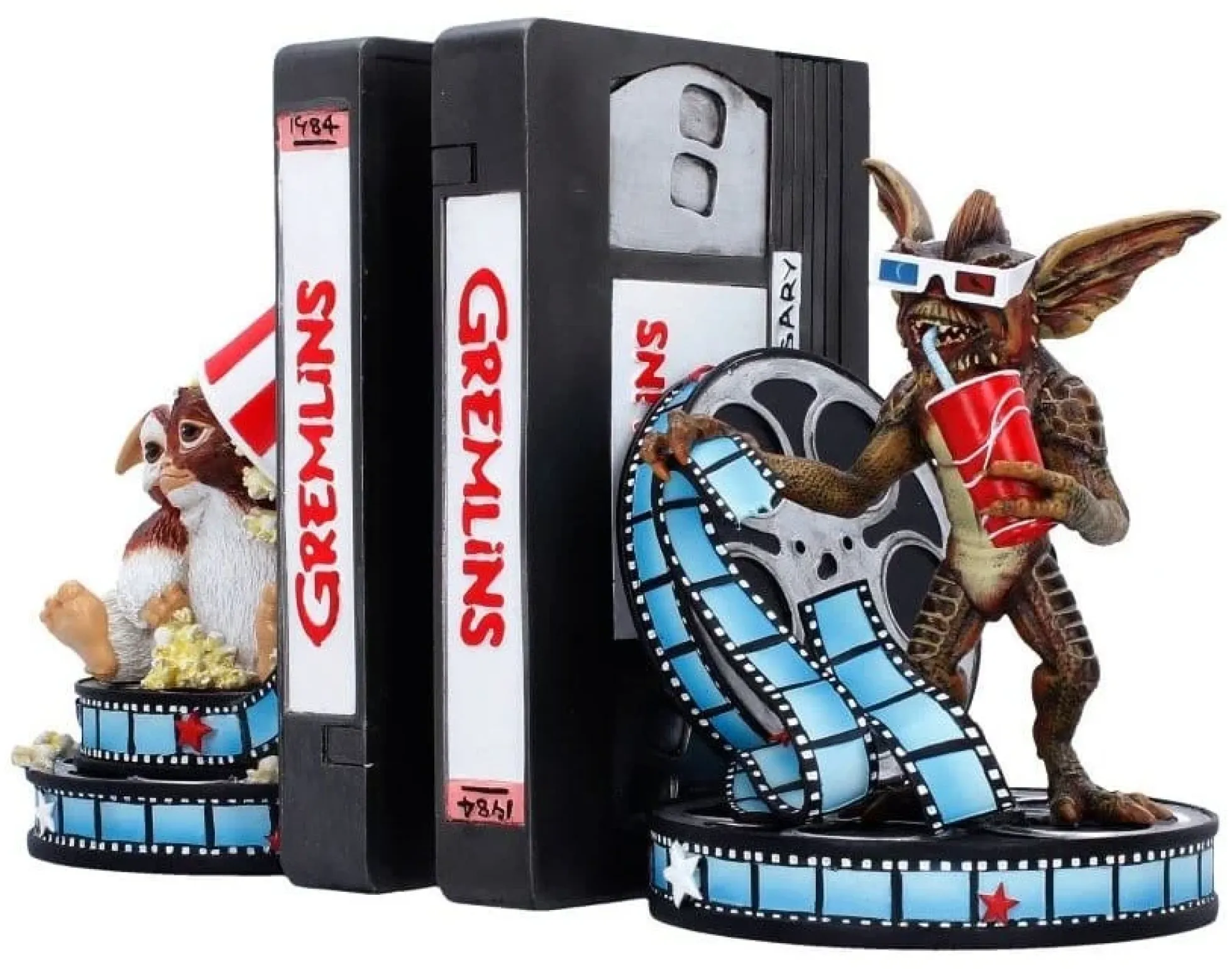 Gremlins Premium Buchstützen - Gizmo & Gremlin VHS-Design