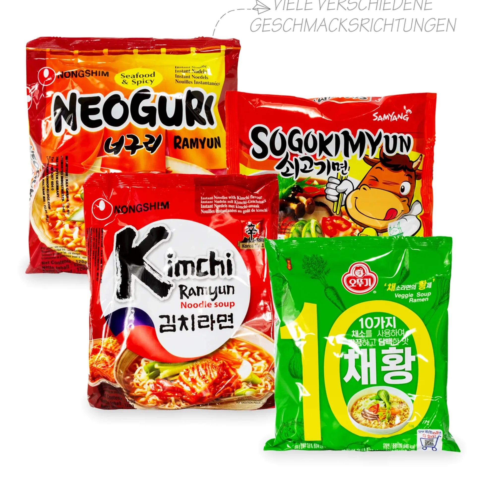 Guksu - Deine koreanische Nudelbox 8er Pack