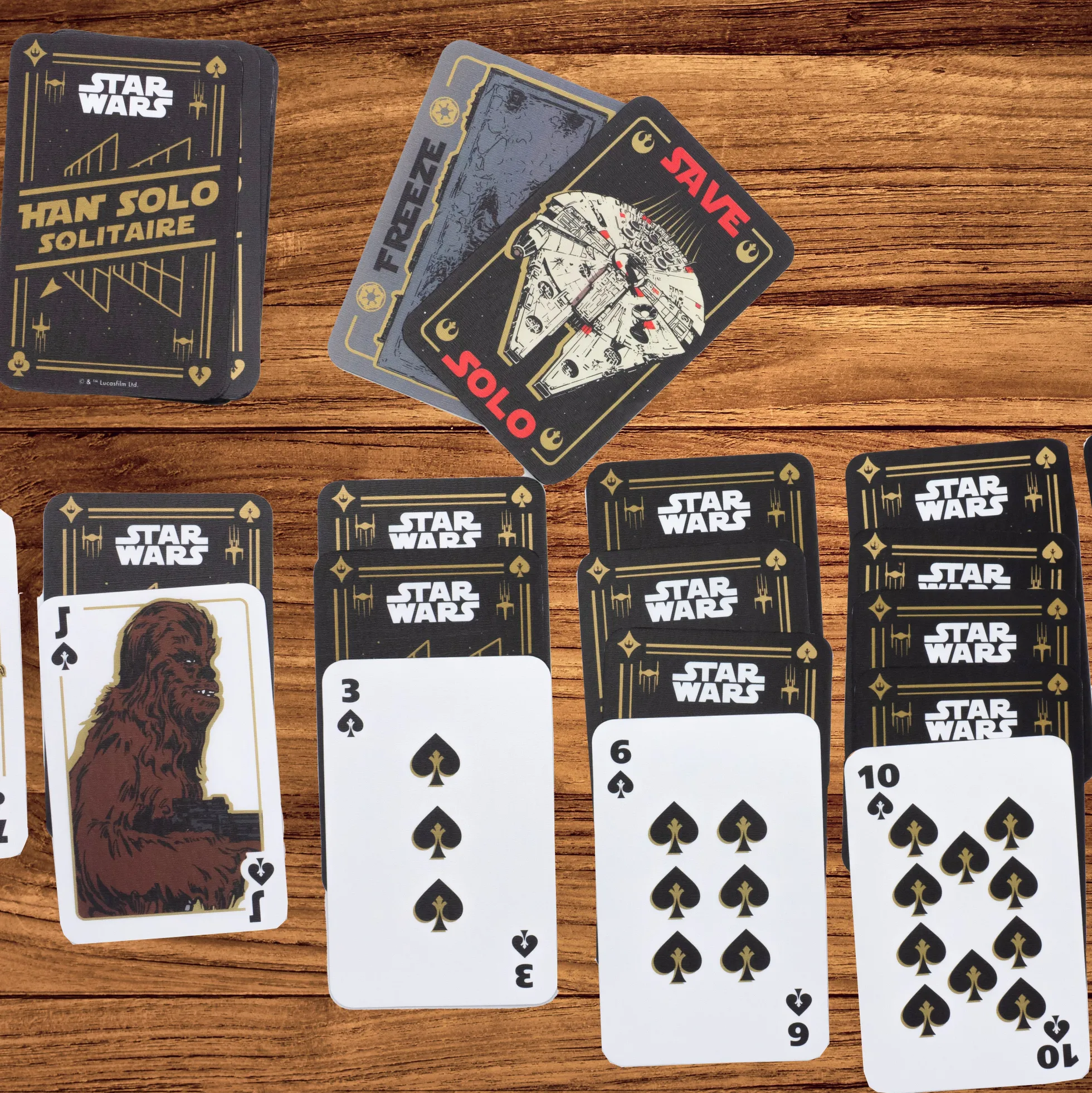 Han Solo in Karbonit Solitaire Kartenspiel