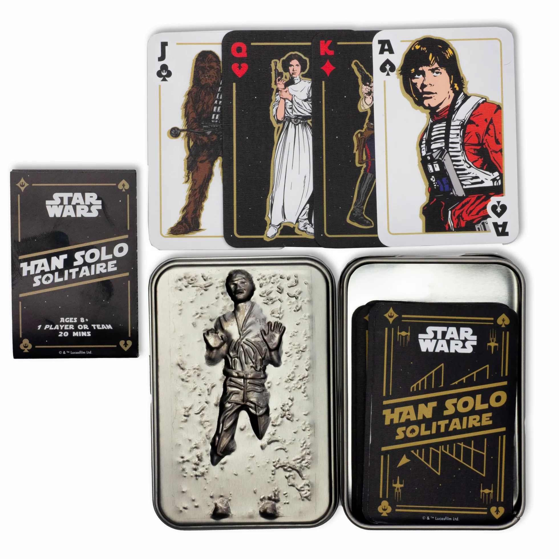 Han Solo in Karbonit Solitaire Kartenspiel