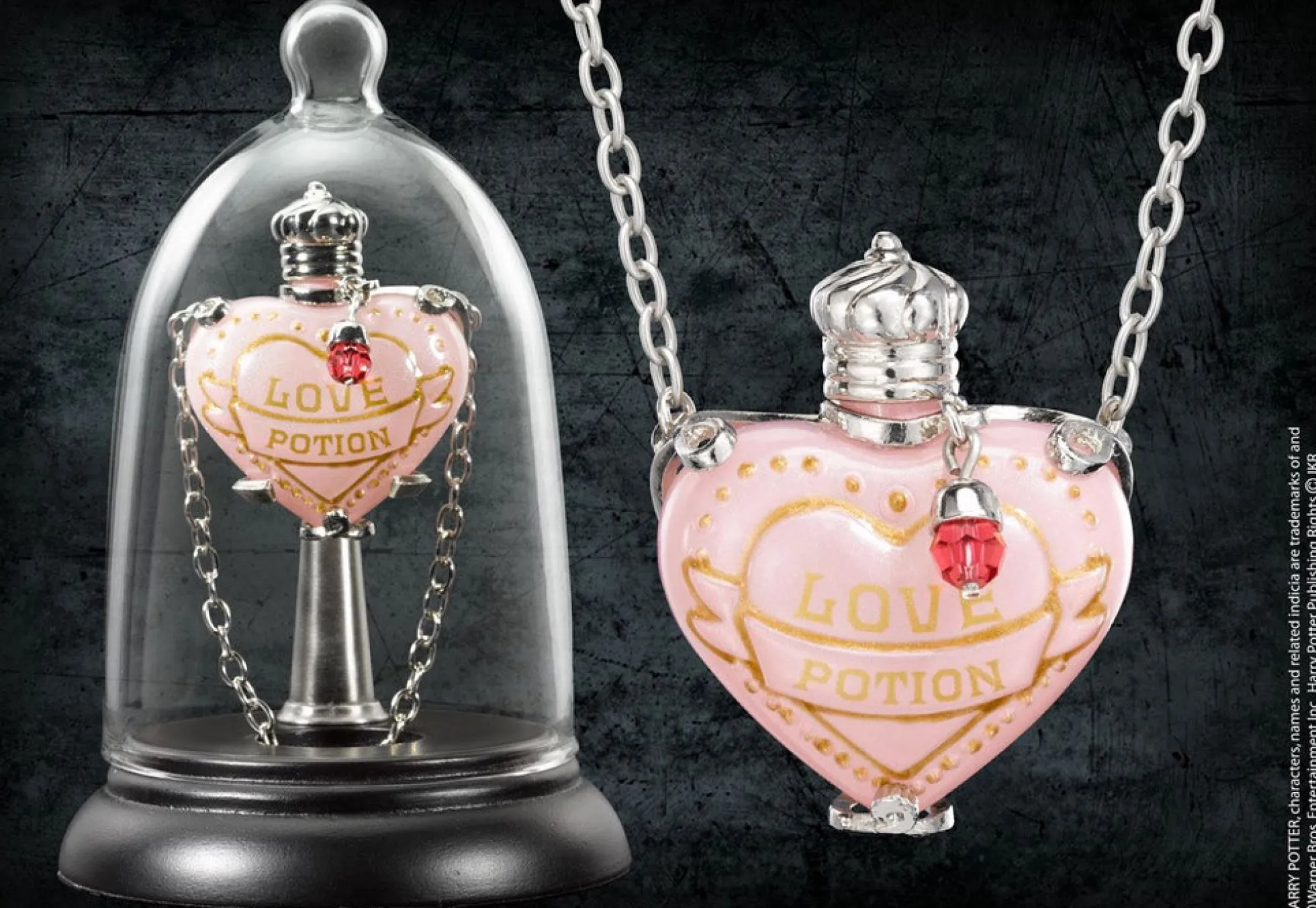 Harry Potter Amortentia Liebestrank Kette mit Vitrine