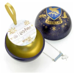 Harry Potter Christbaumkugel Ravenclaw mit Halskette