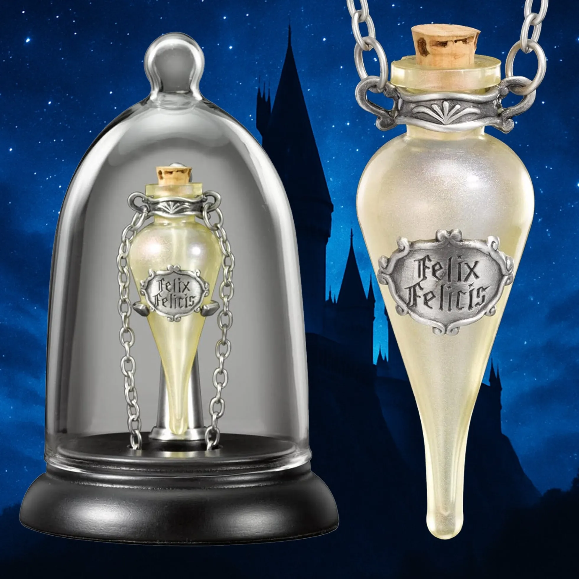 Harry Potter Felix Felicis Phiole Anhänger & Display