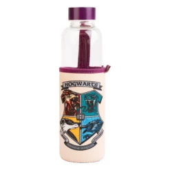 Harry Potter Glasflasche mit Hogwarts-Wappen