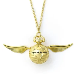 Harry Potter Halskette Goldener Schnatz mit Uhr