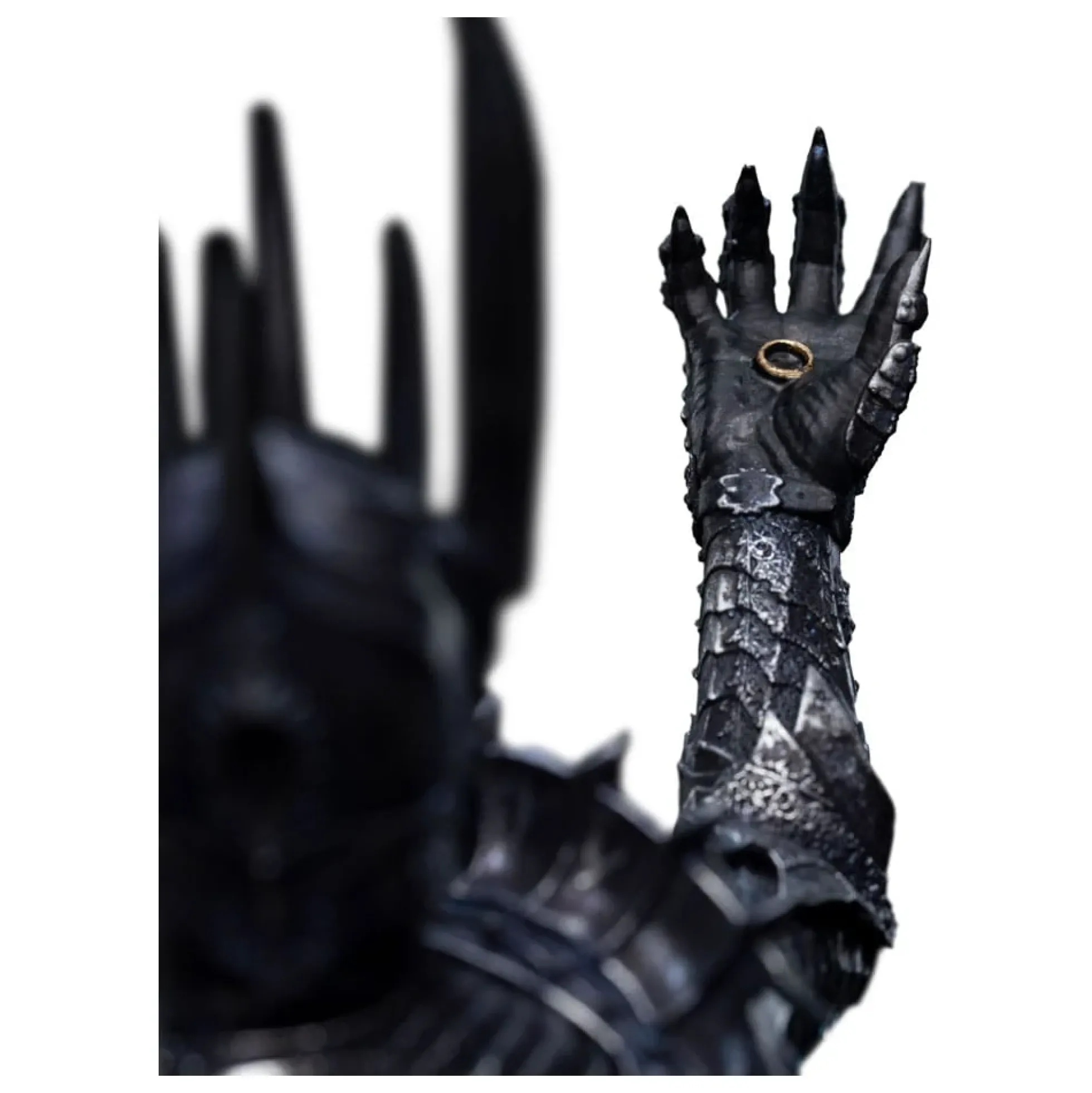 Herr der Ringe Statue: Sauron beim Schmieden des Rings