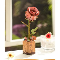 Holzbausatz Pinke Rose