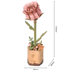 Holzbausatz Pinke Rose
