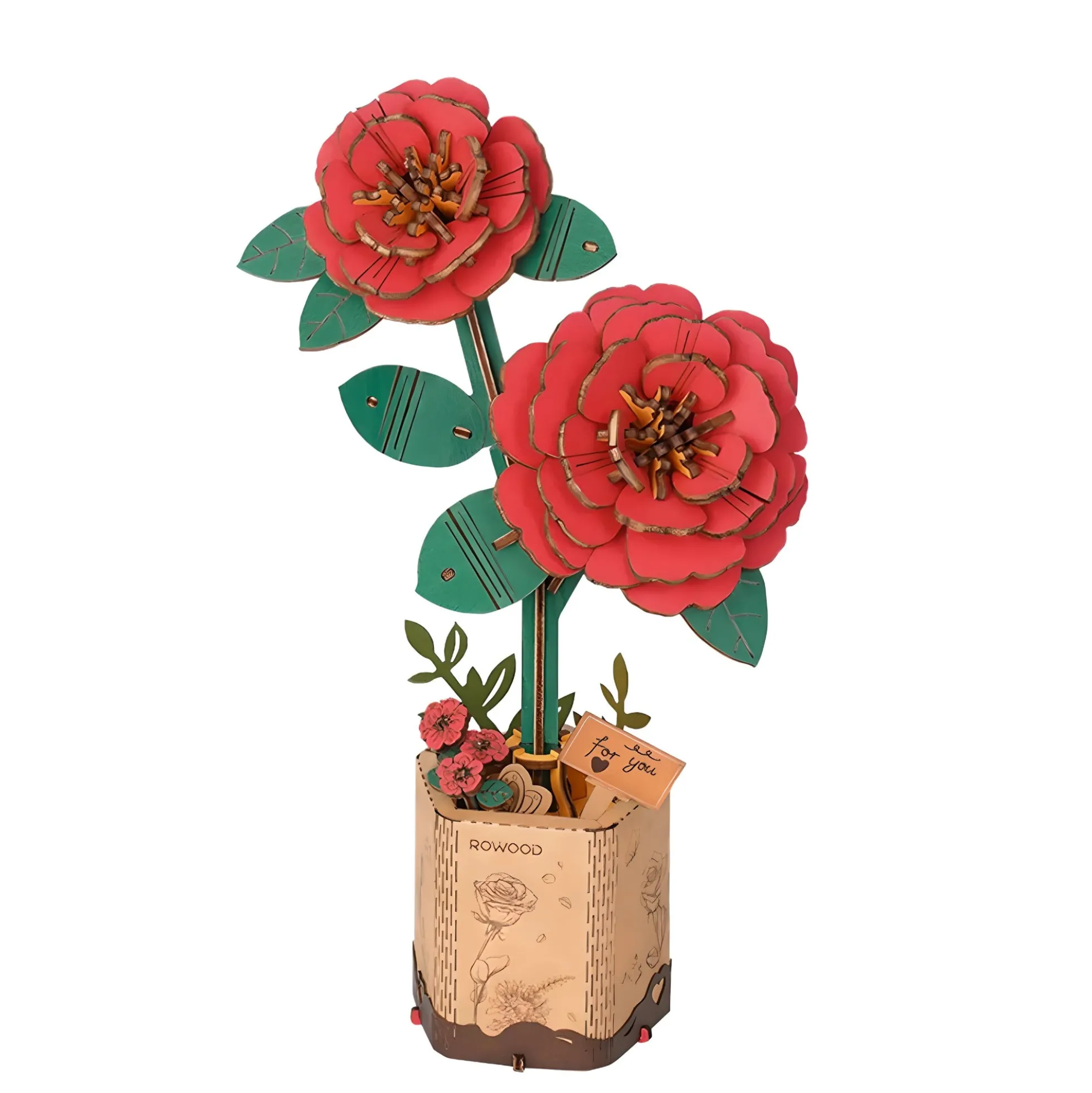 Holzbausatz Rote Kamelie