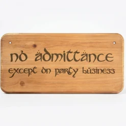 Holzschild – No Admittance
