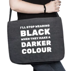 I'll stop wearing black