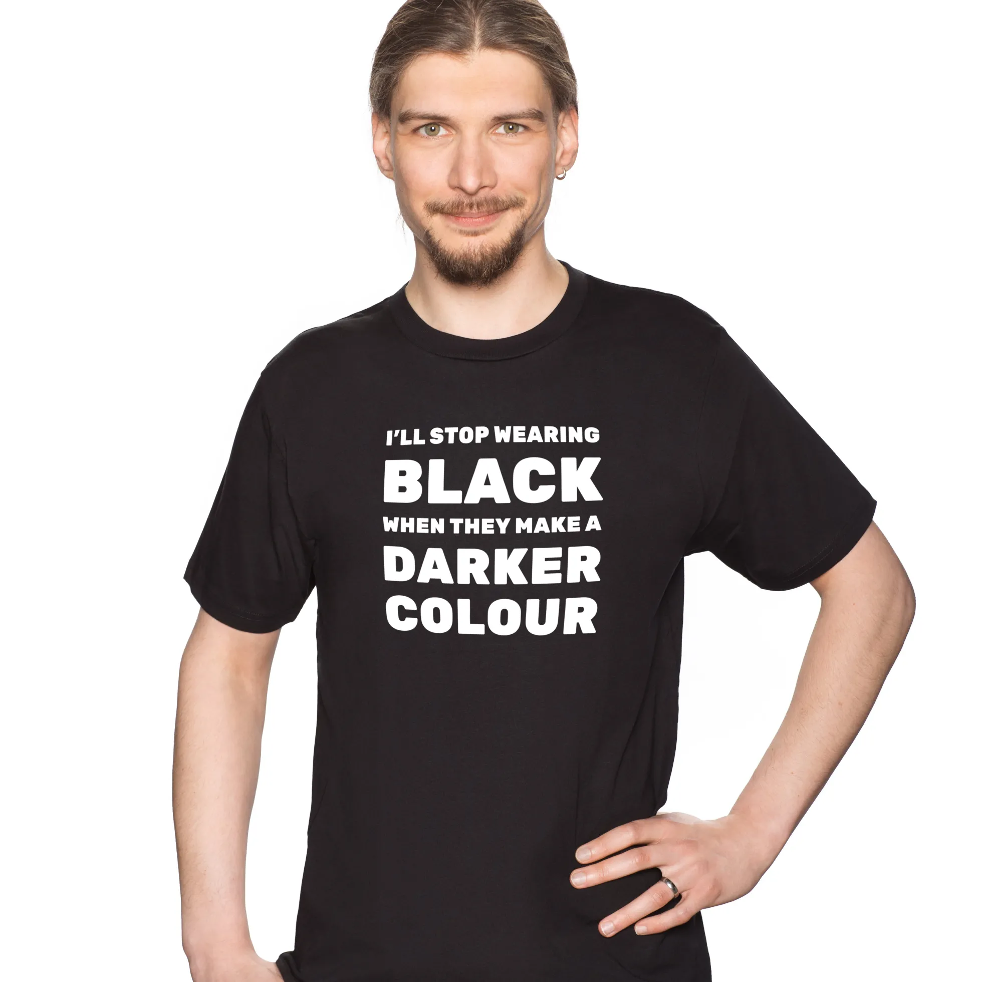 I'll stop wearing black