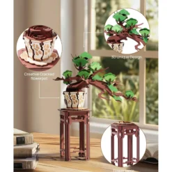 Immergrüner Kiefernbonsai Holzbausatz