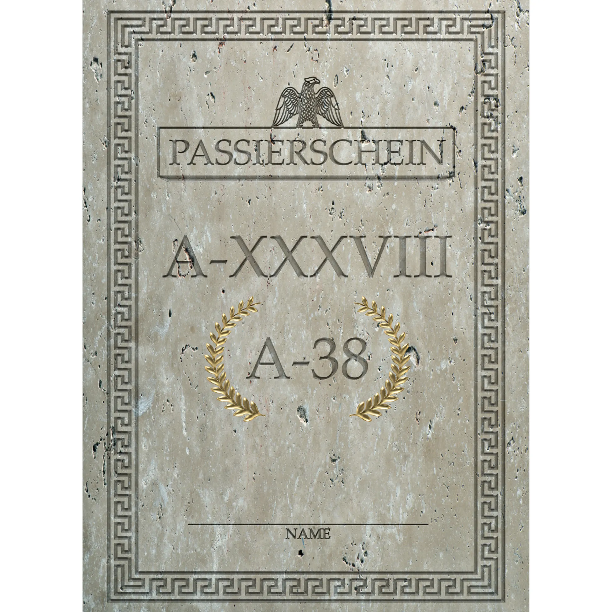 Impfpasshülle Passierschein A38
