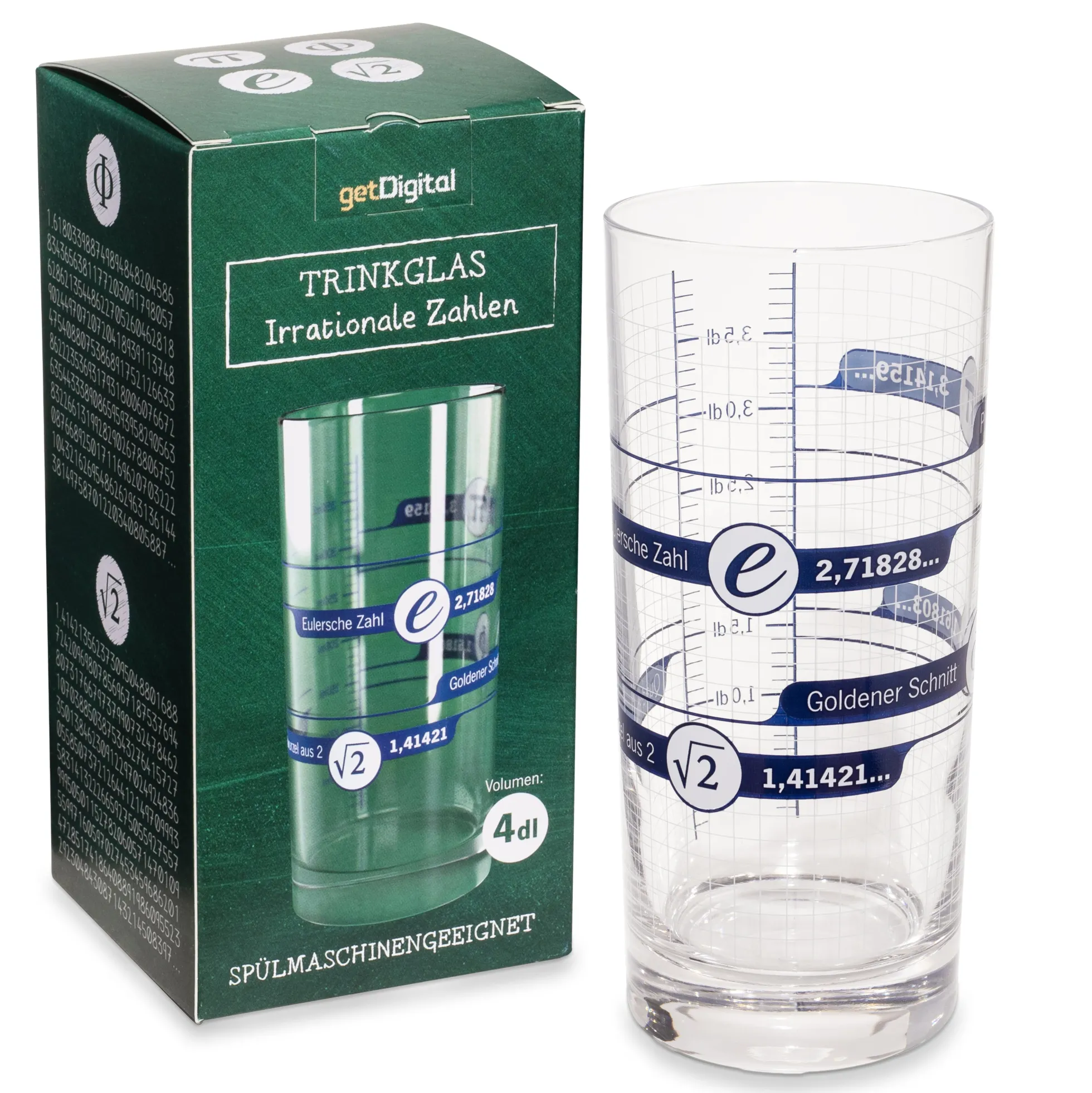 Irrationale Zahlen Trinkglas
