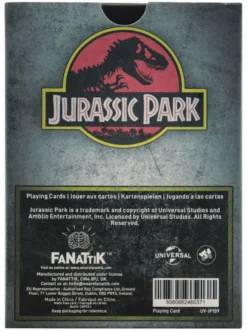 Jurassic Park Geschenkbox mit Kartenspiel, Pin und Schlüsselanhänger