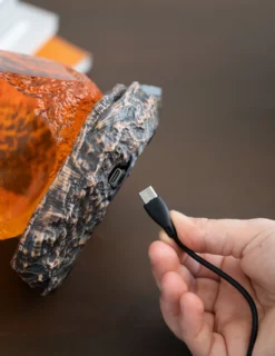 Jurassic Park Lampe: Bernstein mit Mosquito