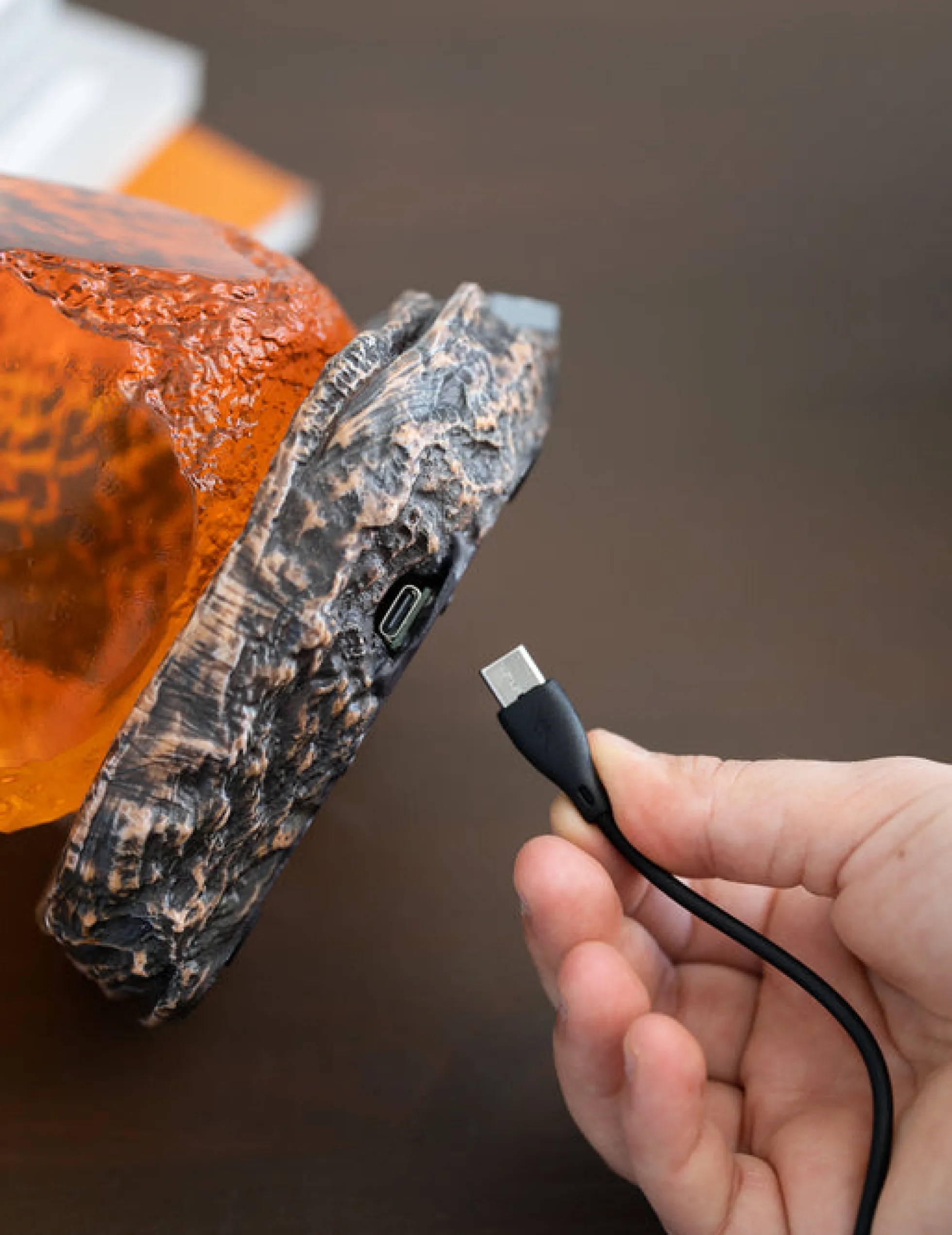Jurassic Park Lampe: Bernstein mit Mosquito