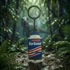 Jurassic Park Schlüsselanhänger Barbasol-Dose