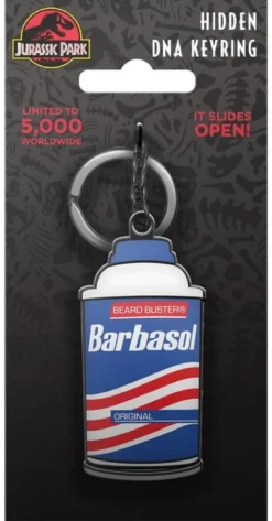 Jurassic Park Schlüsselanhänger Barbasol-Dose