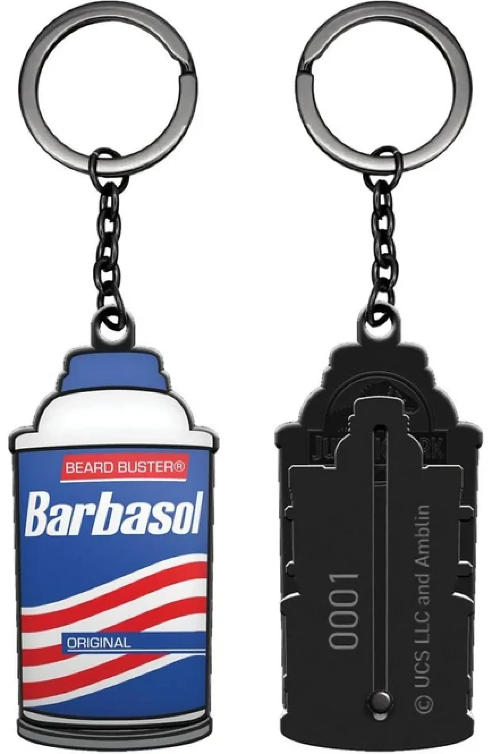 Jurassic Park Schlüsselanhänger Barbasol-Dose