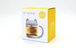 Katzen-Teetasse mit Teesieb