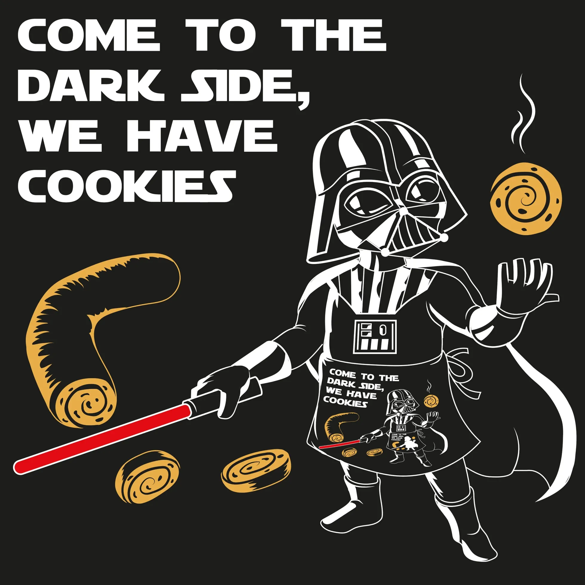 Küchen- und Grillschürze "Come to the Dark Side"