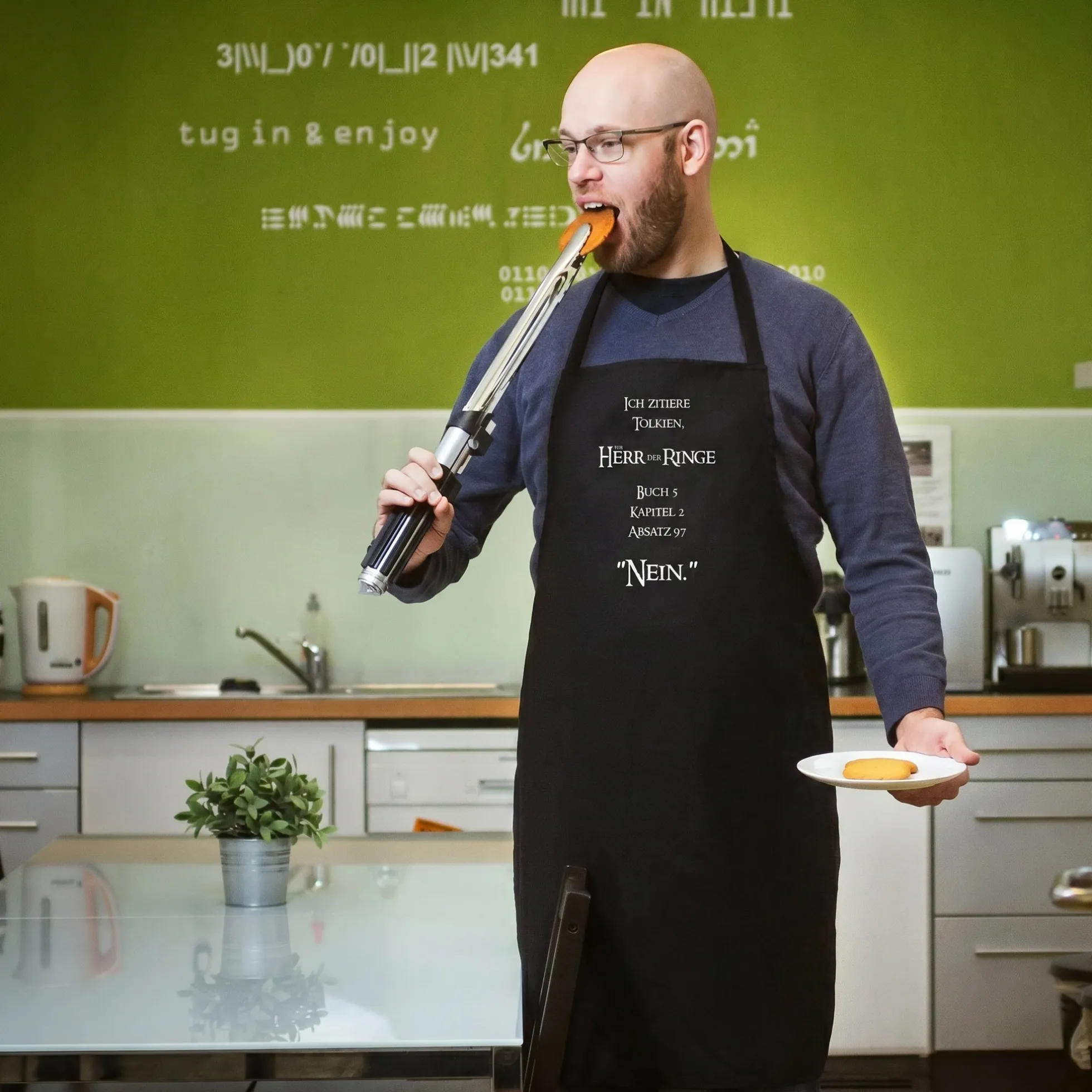 Küchen- und Grillschürze "Ich Zitiere Tolkien"