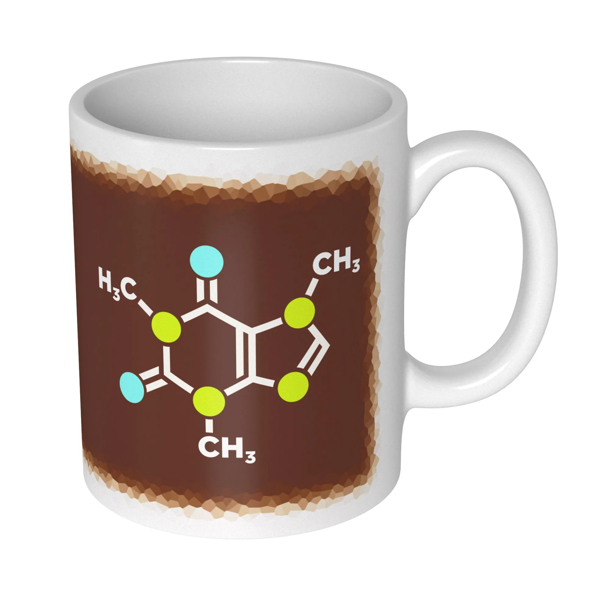 Koffein Molekül Becher