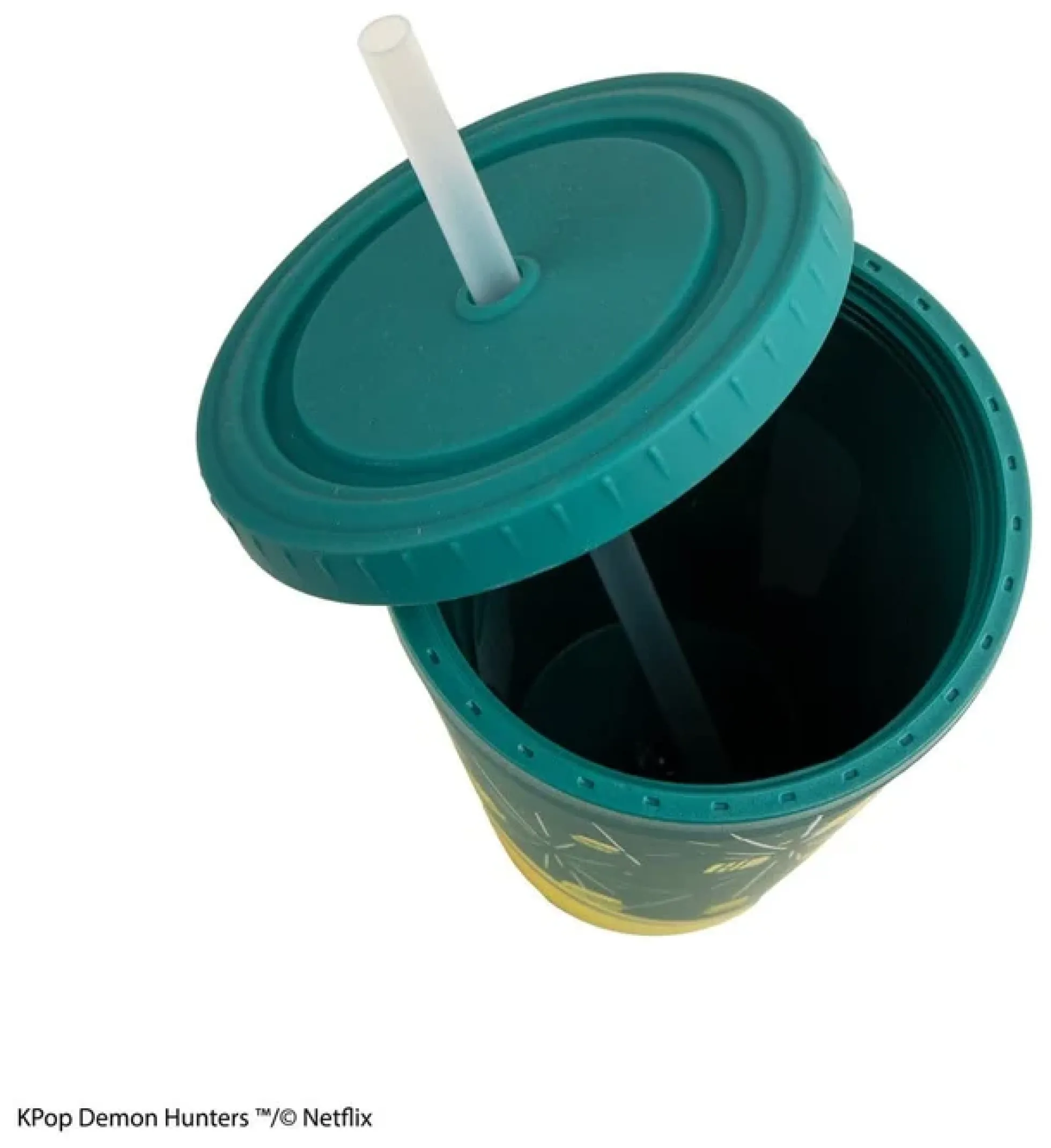 KPop Demon Hunters Becher mit Deckel und Trinkhalm