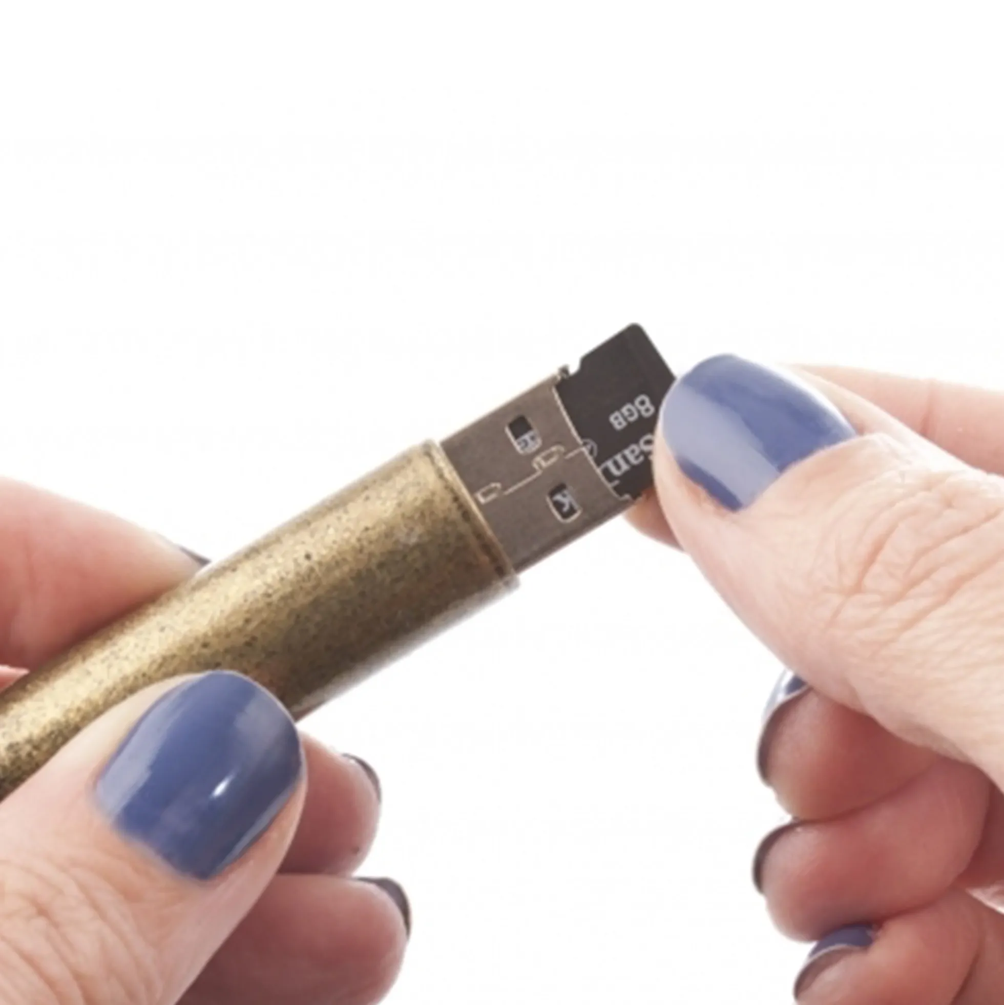 Kryptex Micro SD Adapter im Steampunk-Design