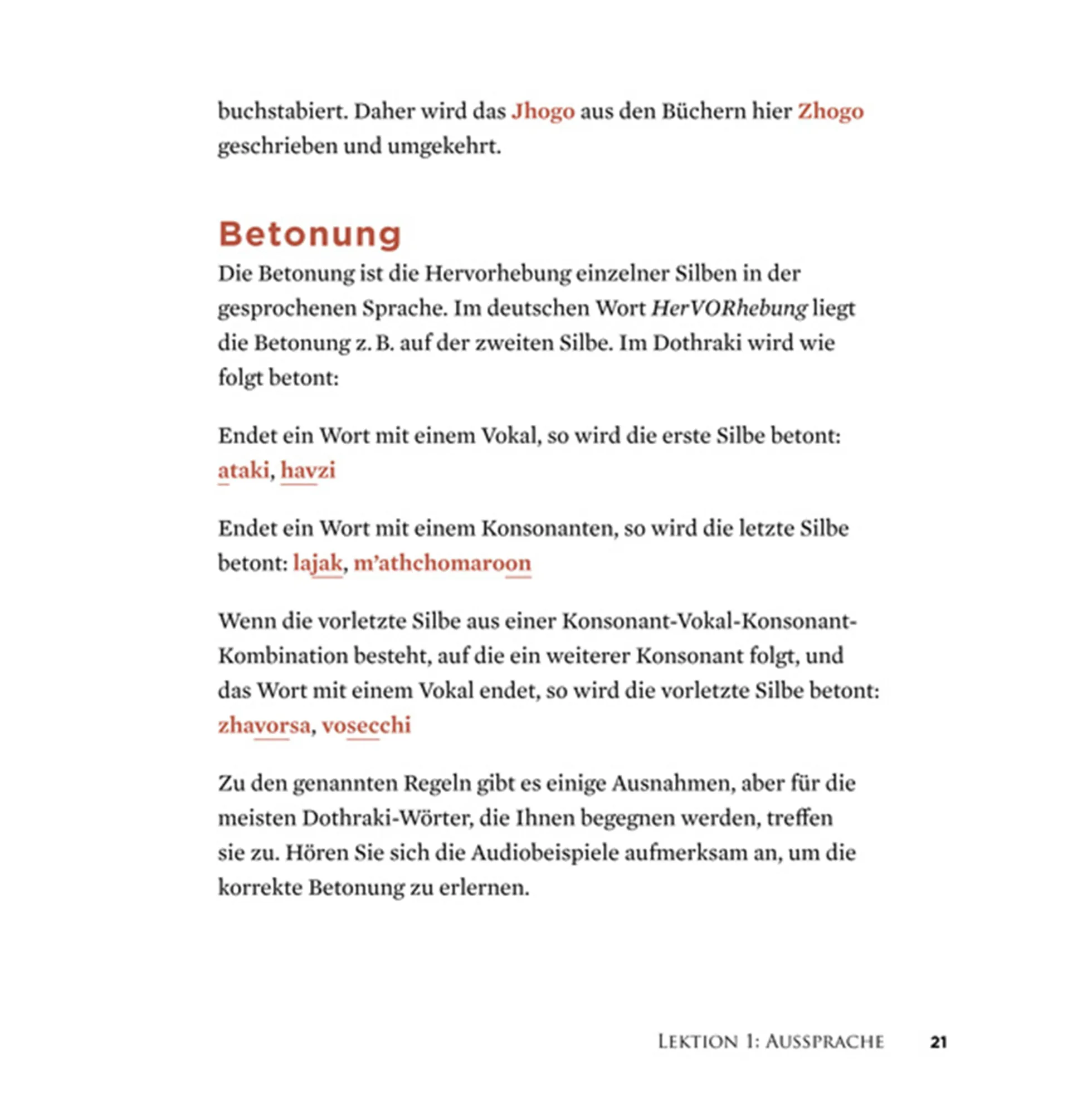 Living Language Dothraki Lehrbuch mit CD