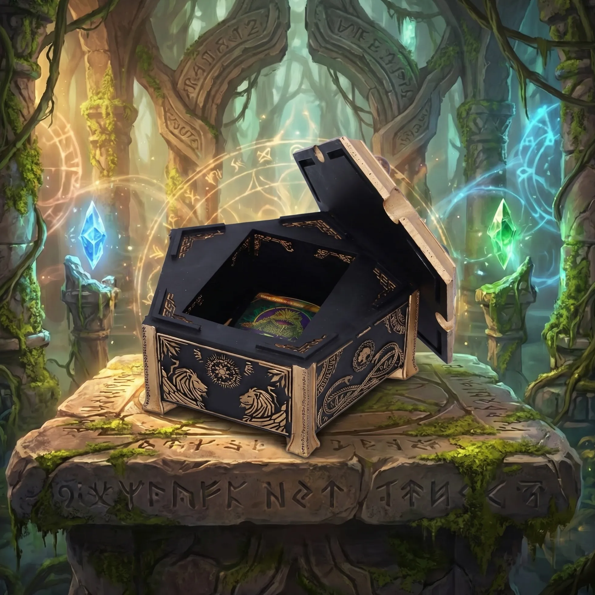 Magic: The Gathering – Premium Karten-Box im Mana Design