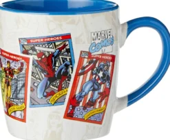 Marvel Retro Geschenkset mit Becher und Untersetzer