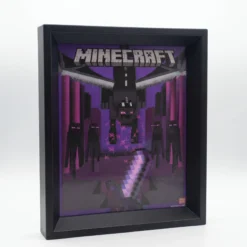 Minecraft Ender Dragon Gerahmtes 3D Wackelbild