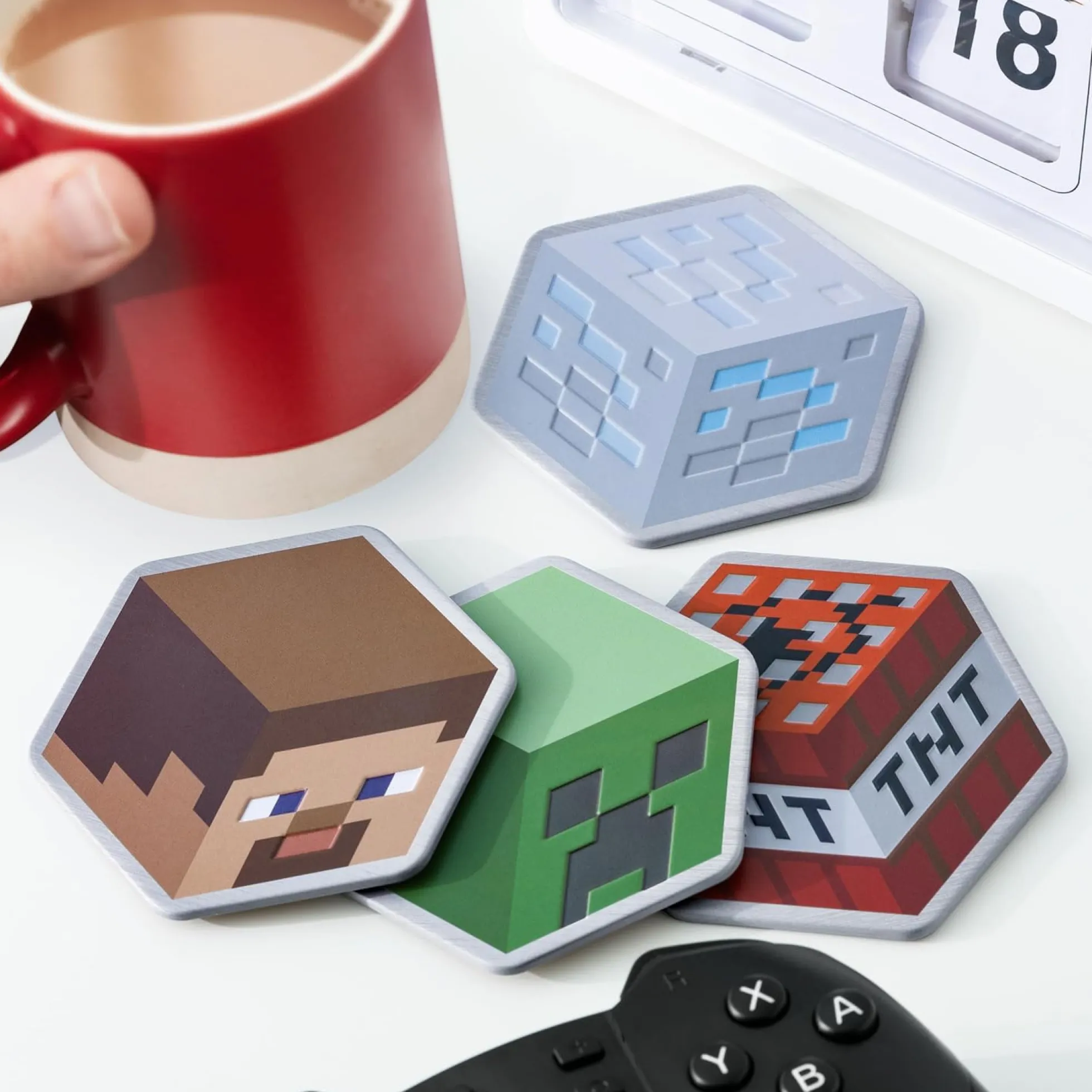 Minecraft Metall Untersetzer