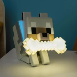Minecraft Wolf 3D Farbwechsel Lampe