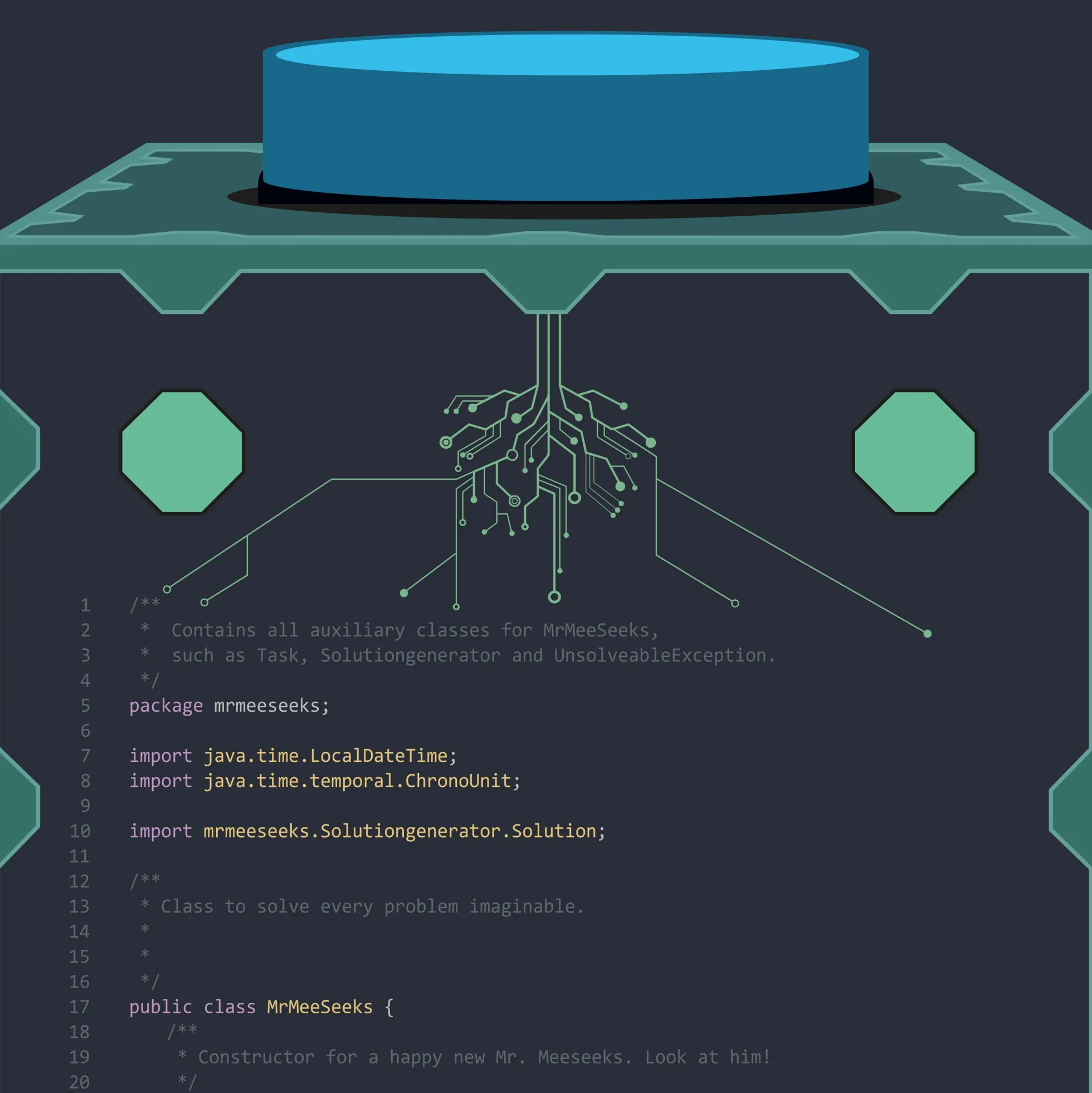 Mr. Meeseeks Box o' Fun Code Poster