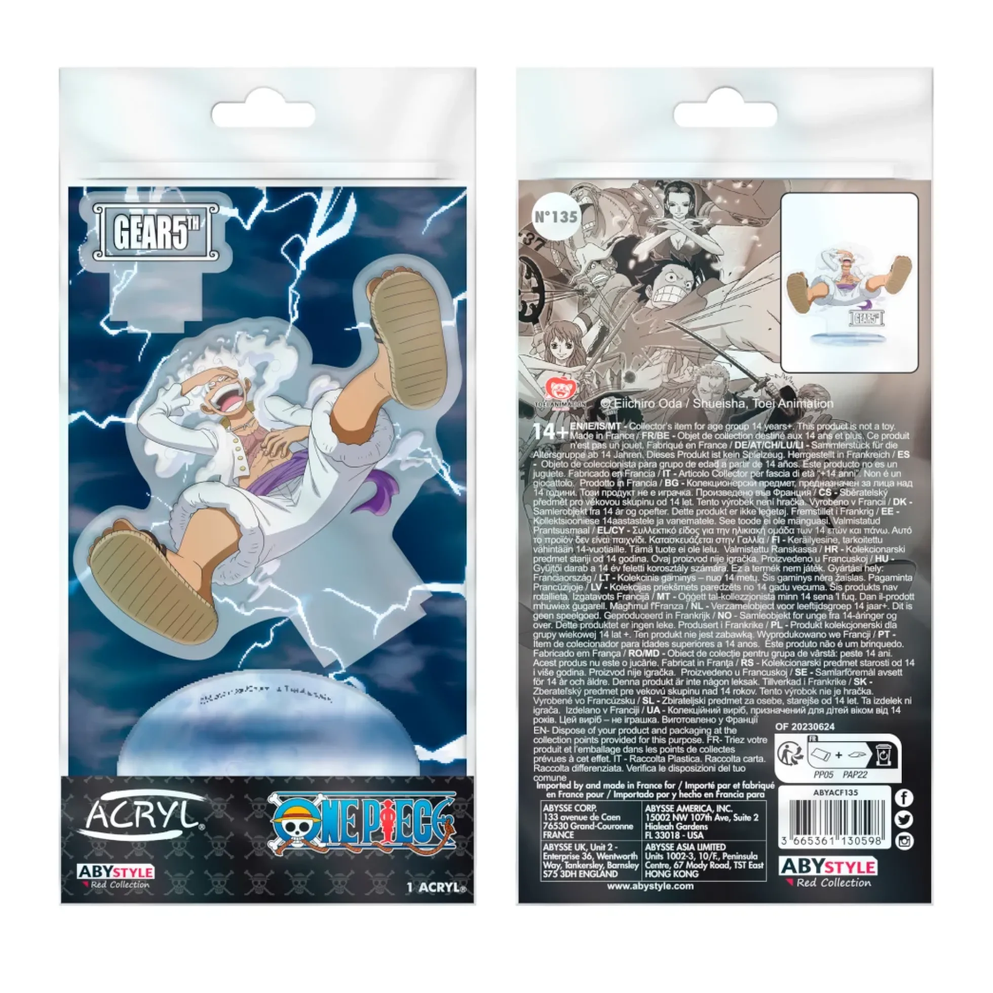 One Piece Acrylaufsteller Gear 5th