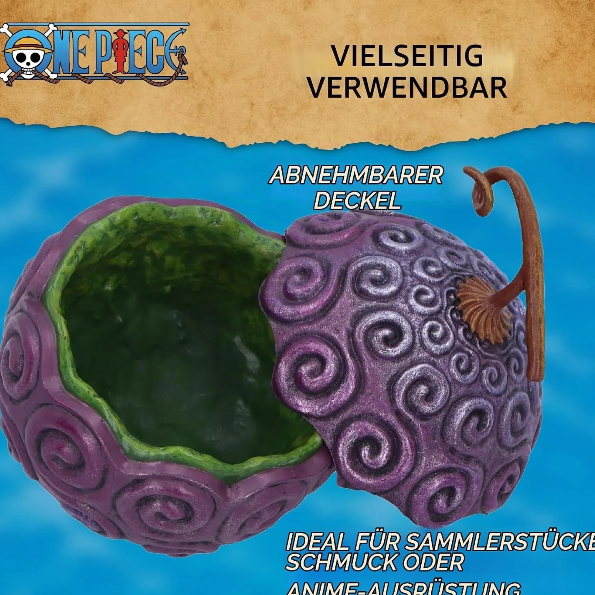 One Piece Gum-Gum Teufelsfrucht Aufbewahrungsbox
