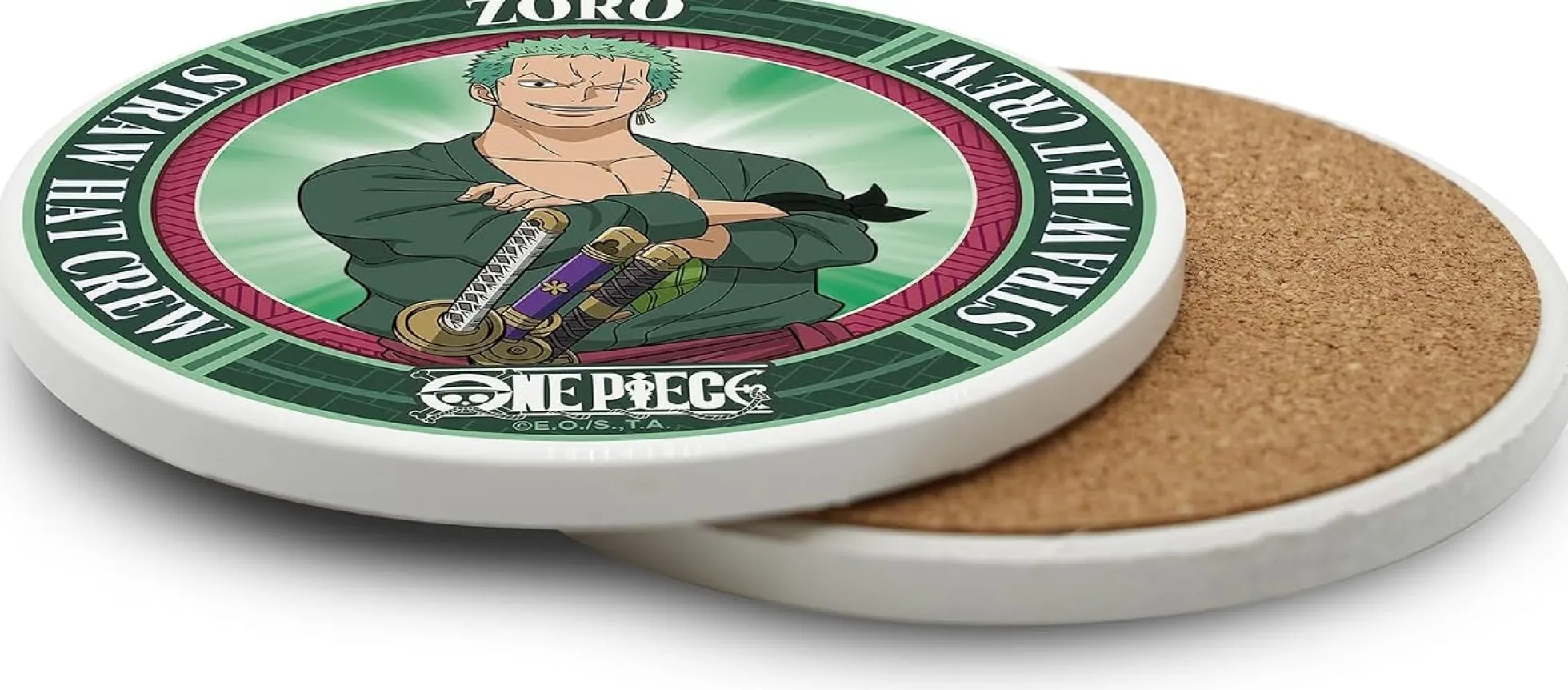 One Piece Keramik Untersetzer - Roronoa Zoro