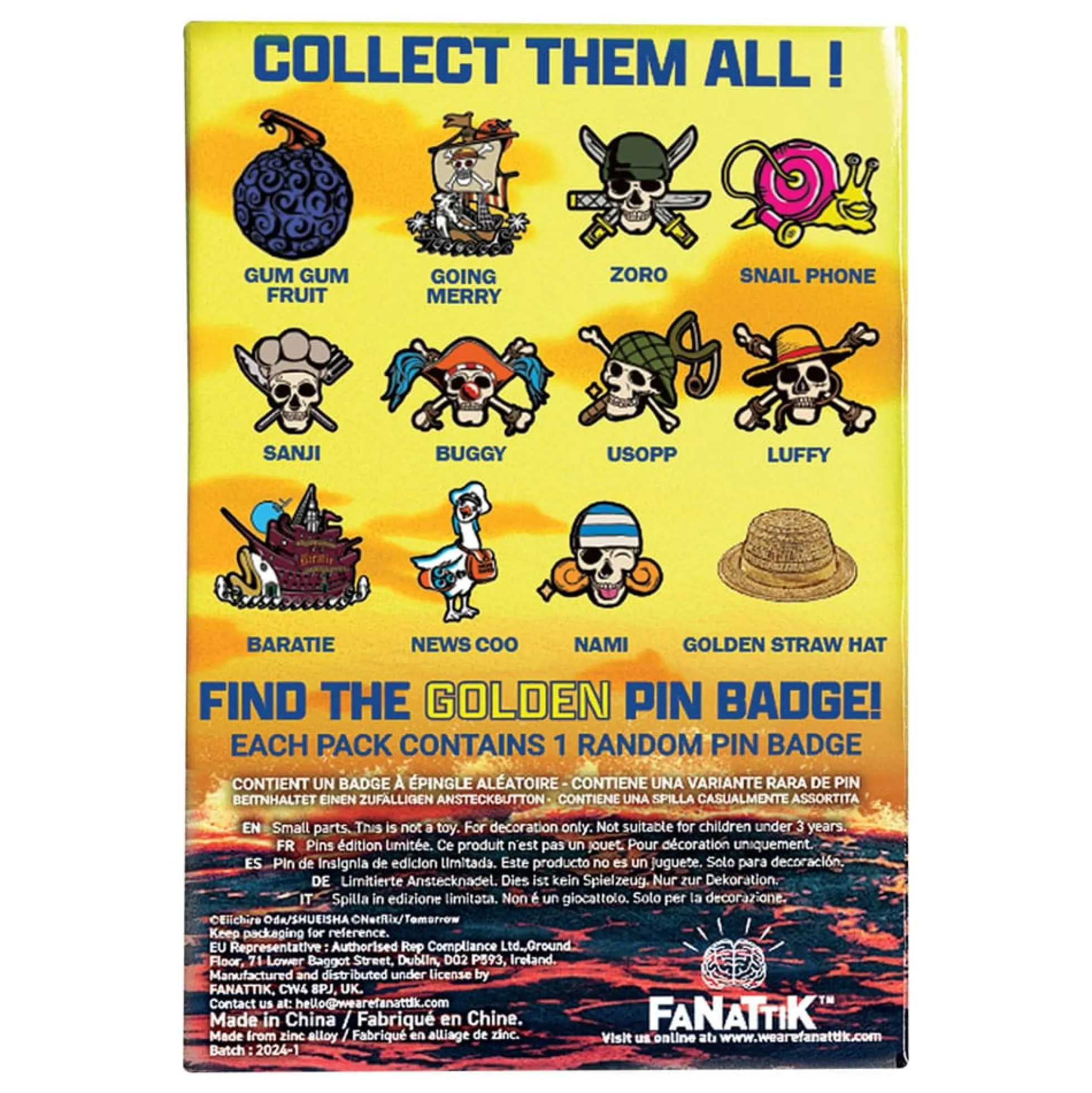 One Piece Mystery Pins